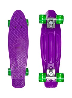 Buy LED Light Up Skateboard for Kids Ages 6-12, Teens and Adults with Strong Aluminum Trucks and Lighted PU Wheels; Mini Cruiser Kid Skateboard for Girls and Boys Beginners 22inch in UAE