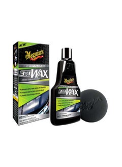 Buy Meguiar's G191016, 473ml, 3-in-1 Wax – Multiple Steps, One Easy to Use Wax, 16 oz in Saudi Arabia