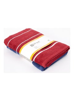 Buy Bristol 2-Piece Bath Towel Set Multicolour 135 x 65cm in Saudi Arabia