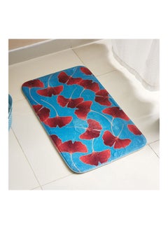 Buy Aurora Petals Foam Printed Bath Mat Multicolour 45 x 75cm in UAE