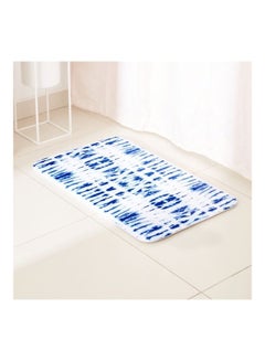 Buy Shibori Memory Foam Printed Bath Mat Multicolour 50 x 80cm in UAE