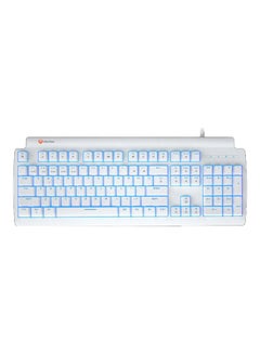 اشتري لوحة مفاتيح ألعاب ميكانيكية بإضاءة متعددة الألوان RGB أبيض في الامارات