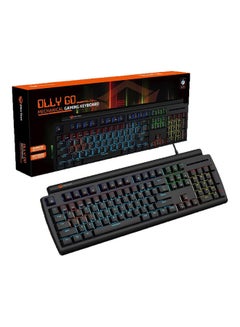 اشتري لوحة مفاتيح ألعاب ميكانيكية بإضاءة متعددة الألوان RGB لون أسود. في الامارات