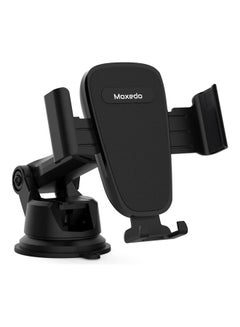 Buy 360 Degree Adjustable Telescopic Car Mount Phone Holder Black in UAE