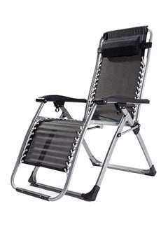 Buy Zero Gravity Sun Lounger Recliner Chair Black in UAE