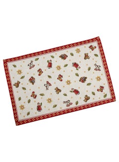 Buy Christmas Theme Printed Table Place Mat Multicolour 32 x 48cm in UAE