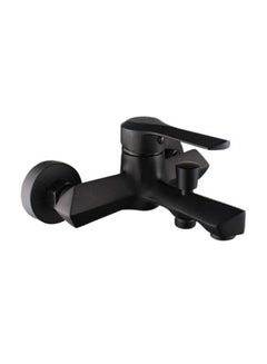 Buy Bath Mixer With Shower Set Black 21.50x19x14cm in Saudi Arabia