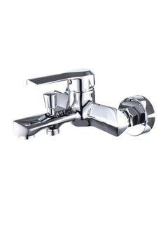 Buy Bath Mixer With Shower Set Silver 21.50x19x14cm in Saudi Arabia