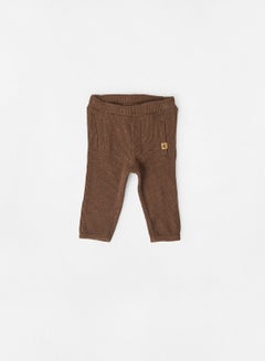 Buy Infant Elastic Waist Sweatpants Brown in Saudi Arabia