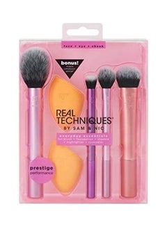 Buy Set of 6 Everyday Essentials Make-up Brushes Multicolour in Egypt