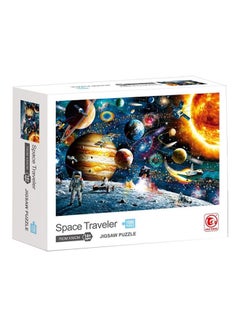 Buy 1000-Piece Space Traveler Jigsaw Stress Relief Education Development Toy Set 70x50cm in UAE