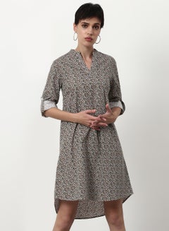 Buy Regular Fit Casual Dress Multicolour in UAE