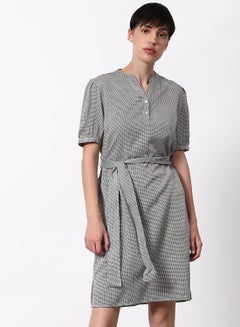 Buy Regular Fit Casual Dress Grey in UAE