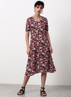 Buy Regular Fit Casual Dress Multicolour in UAE