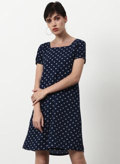 Buy Regular Fit Casual Dress Navy in UAE