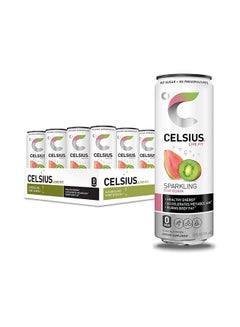 Buy Celsius Sparkling Kiwi Guava Essential Energy Drink 12 Fl Oz 355mL (Pack of 12) in UAE