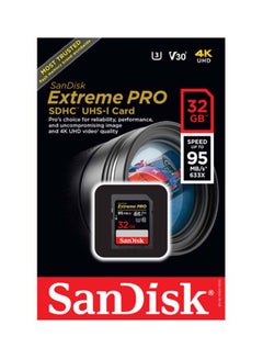 Buy Extreme PRO SDHC Memory Card up to 95MB/s, UHS-I, Class 10, U3, V30 32.0 GB in UAE