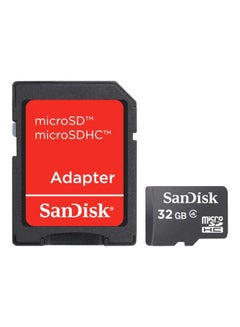 اشتري بطاقة MicroSDHC مزودة بمهايئ أسود 32 غيغابايت في السعودية