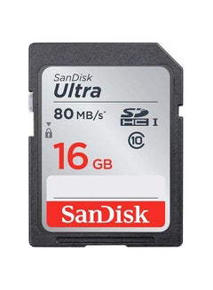 Buy Ultra SDHC 80MB/s Class 10 UHS-I - SDSDUNC-016G-GN6IN 16 GB in UAE