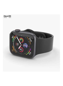 apple watch series 4 44mm space grey aluminium case with black sport band