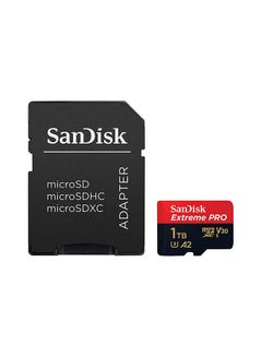 Buy Extreme PRO microSDXC + SD Adapter + RescuePRO Deluxe 170MB/s A2 C10 V30 UHS-I U3 1.0 TB in Egypt