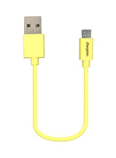 Buy HighTech micro-USB Charging Cable, Data Sync, Pocket Size Yellow in UAE