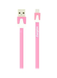 Buy USB To Micro USB Data Cable Pink/White in UAE