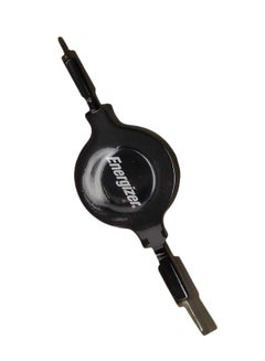 Buy Hightech Retractable Micro-USB Cable Black in UAE