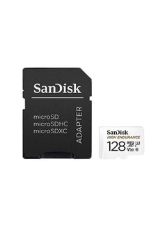 Buy High Endurance microSDXC + SD Adapter - for dash cams & home monitoring, up to 10,000 Hours, Full HD / 4K videos, up to 100/40 MB/s Read/Write speeds, C10, U3, V30 128.0 GB in Saudi Arabia