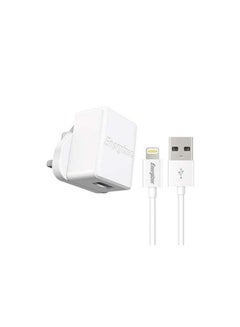 Buy Ultimate Charger With MFi Certified Cable For Apple iPhone/iPod/iPad/iPhone X/XR/Xs/11/11 Pro/ 11 Pro Max/ 12/12 Pro/12 Pro Max,Smart IC White in UAE