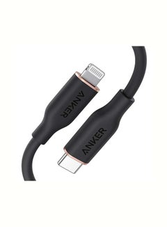 اشتري كابل USB-C باور لاين III فلو بموصل Lightning، طول 6 أقدام أسود في السعودية