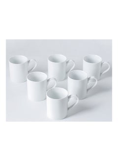 Buy 6-Piece Ceramic Mug White 12 X 8 X 9.5cm in UAE