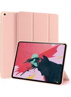 Buy Leather Folio Stand Case Cover for Apple ipad 10.2 (7th, 8th, 9th Generation) Rose Gold in UAE
