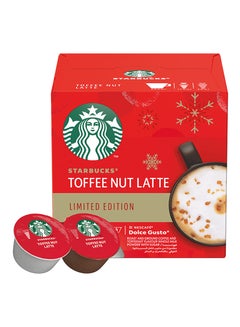 Buy Nescafe Dolce Gusto Toffee Nut Latte 12 Capsules 127.8grams in UAE