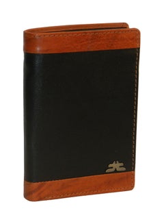 Buy Genuine Leather Logo Detail Long Wallet Black in UAE