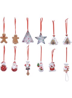 Buy 1-Piece Hanging Christmas Figures For Décor Assorted 1x5x6cm in UAE