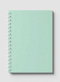 Buy Spiral Notebook Light Green/Gold in Saudi Arabia