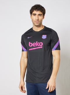 Buy FC Barcelona Strike Dri-FIT Football T-Shirt Black in UAE