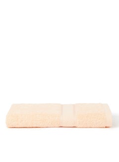 اشتري Ultra Soft Viscose Border Hand Towel Peach 50X90cm في الامارات