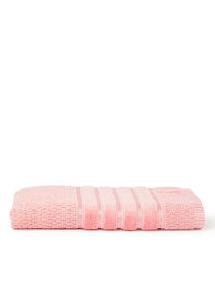 Buy Towel Viscose Border Hand  Pink 50X90cm Pink 50X90cm in UAE