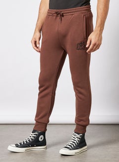 Buy Script Essential Sweatpants Dark Brown in UAE