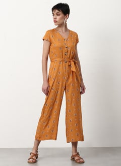 Buy Printed Regular Fit Jumpsuit Multicolour in UAE