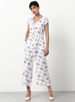 Buy Printed Regular Fit Jumpsuit Multicolour in Saudi Arabia