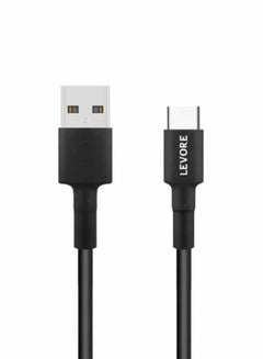 Buy 1.8M PVC USB A to USB C Cable Black in Saudi Arabia
