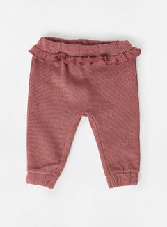 Buy Baby Ruffle Detail Sweatpants Red in Egypt