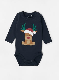 Buy Baby Boys Graphic Print Bodysuit Dark Sapphire in UAE