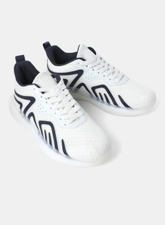 Buy Low Top Sneakers Navy Blue/White in Saudi Arabia