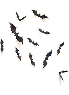 Buy Scary Bats Wall Decal Black 16x4cm in Egypt