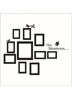 Buy The Memories Picture Frame Diy Pvc Wall Stickers Home Living Room/Sofa Background Adhesive Decoration Wall Papers Decals Black 60x90cm in Egypt