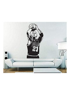 اشتري Wall Decals For Living Room Celebrity Superstar Stickers Home Decor Waterproof Wall Stickers Michael Jordan Design Black 90x60cm في مصر